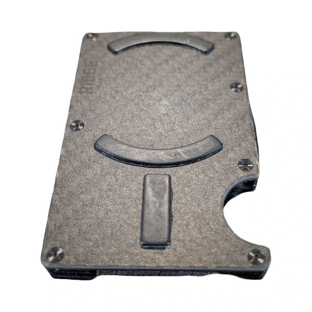 Qq3U Ridge MagSafe Cardholder Wallet Carbon Fiber 3K Cash Strap RFID Blocking